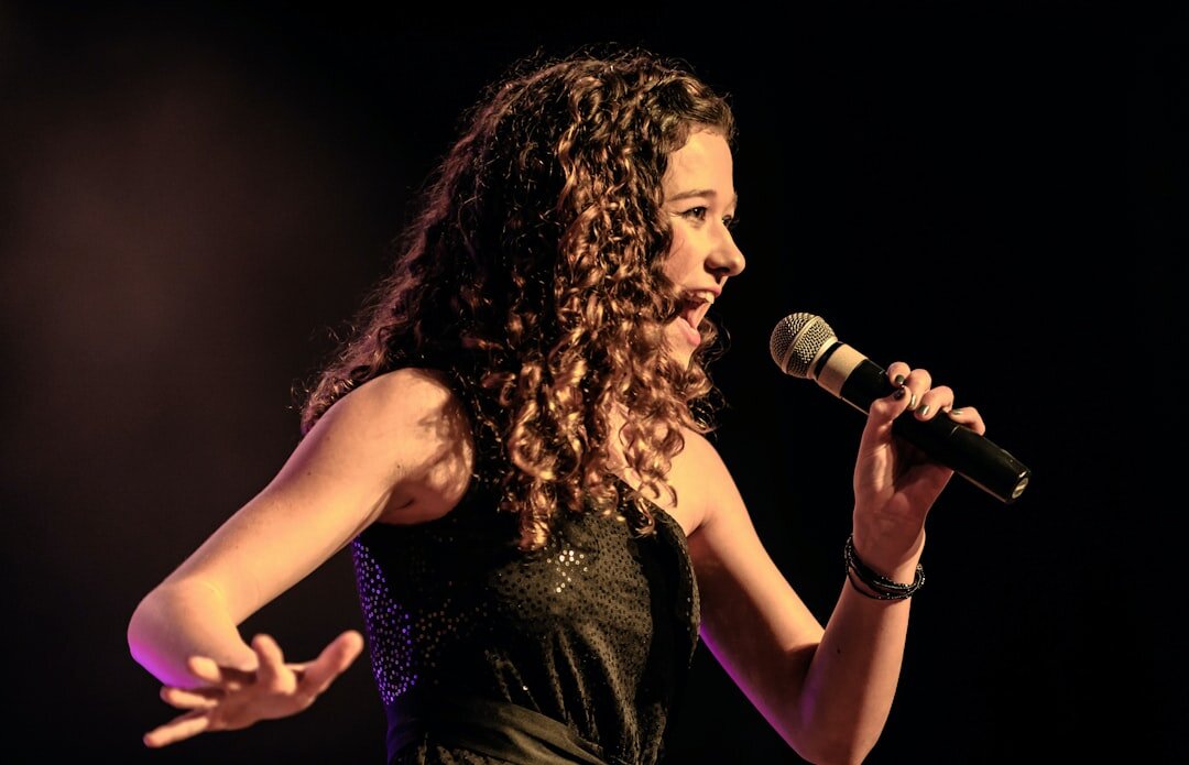 famous singer on stage